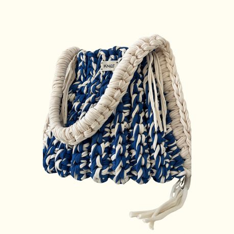 KNOT Rebel Day Bag Blue/Cream
