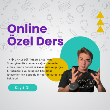 0'dan Siber Güvenlik Online Canlı Eğitim (ilk 10 kişi indirimli)