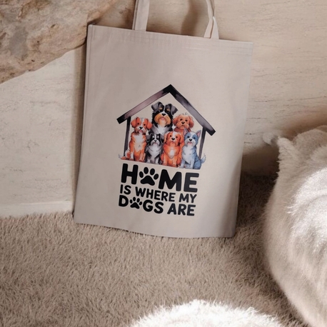 on siparis Dogs tote bags