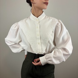 İşlemeli Vintage Gömlek
