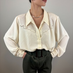 İşlemeli Vintage Gömlek