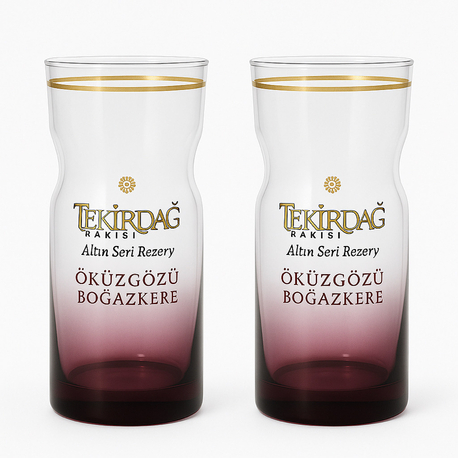 2 adet Tekirdağ rakı kadehi 
