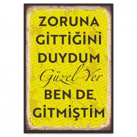 30x20cm AHŞAP POSTER