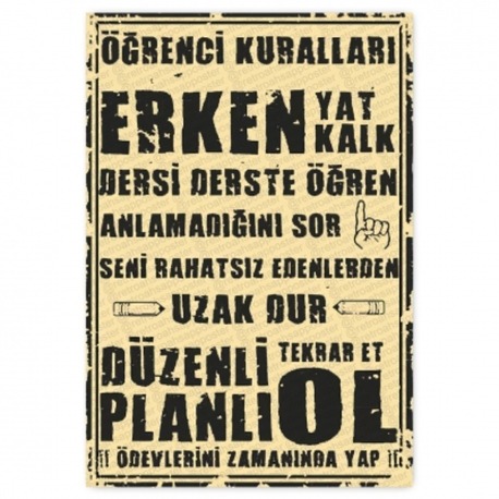 30x20cm AHŞAP POSTER