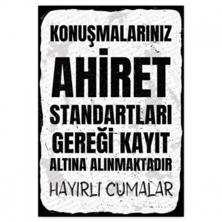 30x20cm AHŞAP POSTER