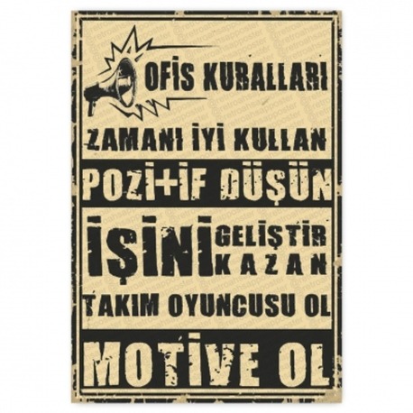 30x20cm AHŞAP POSTER