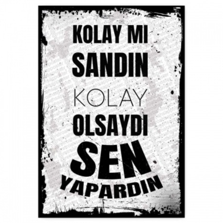 30x20cm AHŞAP POSTER