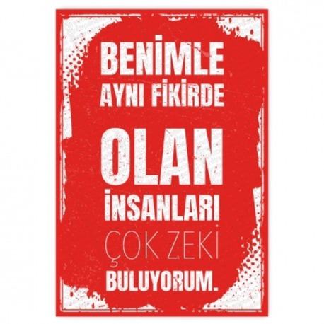 30x20cm AHŞAP POSTER