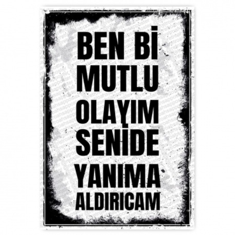 30x20cm AHŞAP POSTER