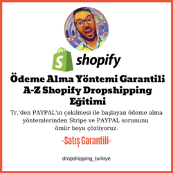 UDEMY ÖDEME ALMA GARANTİLİ A-Z SHOPIFY DROPSHIPPING EĞİTİMİ