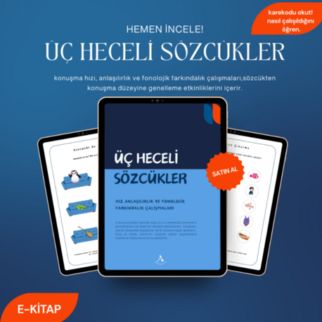 ÜÇ HECELİ SÖZCÜKLER - SÖZCÜKTEN KONUŞMAYA ETKİNLİK KİTABI