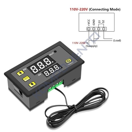 W3230  220v Ac Dijital Sıcaklık Kontrol Cihazı Led Ekran 