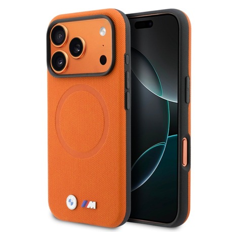 Apple iPhone 17 Pro Max Kılıf BMW  M-safe Şarj Özellikli  M Logolu PU Deri Kapak