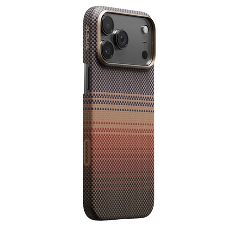 Pitaka 17 Pro Kılıf M-safe Şarj Aramid Fiber Pitaka Tactile Woven Sunset-Moonrise Serisi