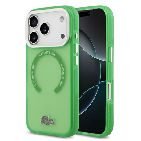 Apple iPhone 17 Pro Kılıf Lacoste Orjinal Lisanslı Özellikli İkonik Timsah Logolu Buzlu 