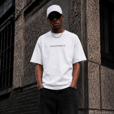 KORYN Liquid Dream Beyaz Oversize Erkek T-Shirt