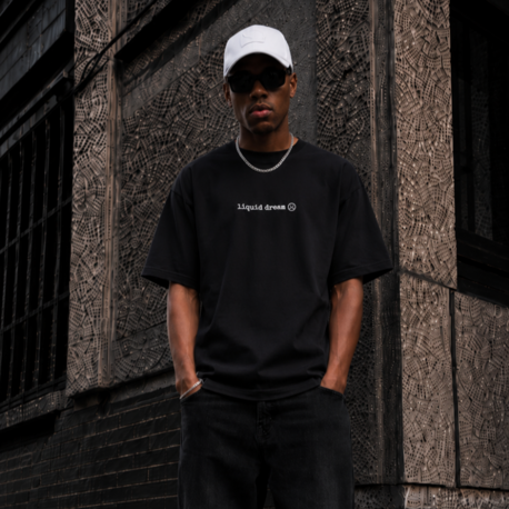 KORYN Liquid Dream Siyah Oversize Erkek T-Shirt