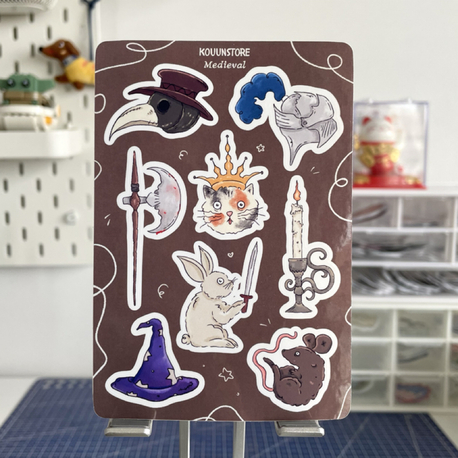 Medieval sticker sayfası
