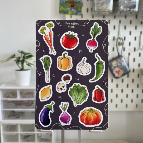 Sebzeler sticker sayfası