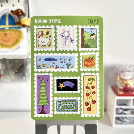 Stamp sticker sayfası