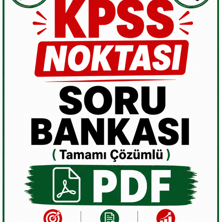 KPSS / AGS Genel Kültür Tamamı Çözümlü Soru Bankası PDF / DİJİTAL ( Kitap Değil )