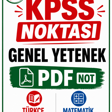 KPSS / AGS Genel Yetenek Pratik Konu Anlatımı PDF / DİJİTAL ( Kitap Değil )