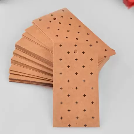 Artı Desenli Kraft Ürün – Paket – Ambalaj Etiketi