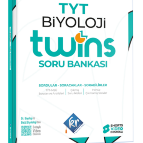 TYT Twins Biyoloji Soru Bankası KR Akademi Yayınları