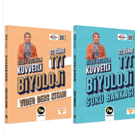 Dilek Hocayla 32 Günde TYT Biyoloji Video Ders Kitabı & Soru Bankası Seti