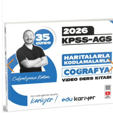 Edu Kariyer Coğrafyanın Kodları 2026 KPSS-AGS 35 Günde Haritalarla Kodlamalarla Coğrafya Vd