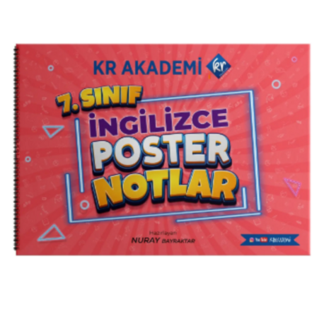 7. Sınıf İngilizce Poster Notlar Kr Akademi Yayınları