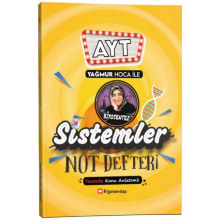 Yağmur Hoca ile AYT Biyosentez Sistemler Not Defteri Tamamı El Yazılı KR Akademi