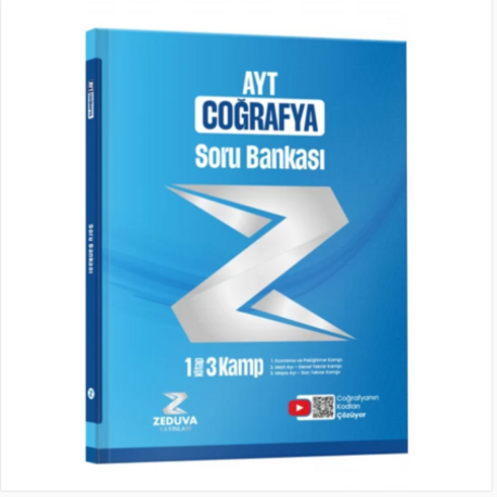 Zeduva Yayınları Coğrafyanın Kodları AYT Coğrafya 1 Kitap 3 Kamp Soru Bankası