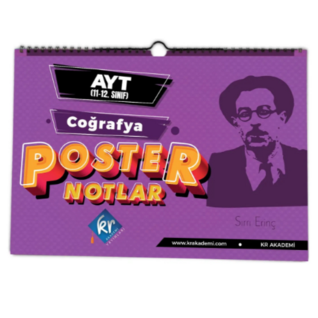 AYT Coğrafya Poster Notlar KR Akademi Yayınları