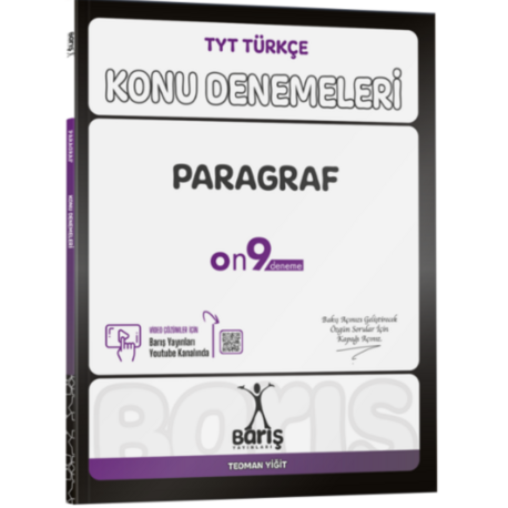 Barış Yayınları TYT Türkçe Paragraf Konu Denemeleri