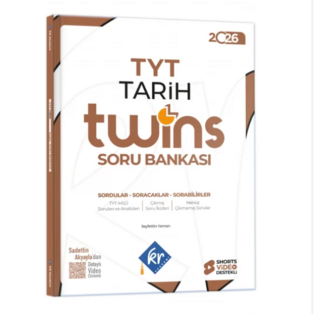 2026 TYT Twins Tarih Soru Bankası KR Akademi Yayınları