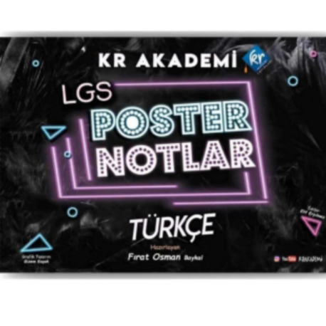 LGS Türkçe Poster Notları KR Akademi Yayınları
