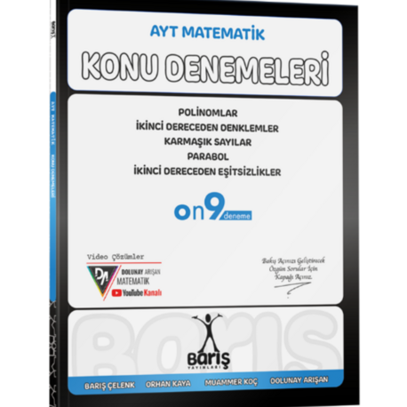 Barış Yayınları AYT Matematik Polinomlar 2.Der Denk- Eşitsizlikler Karmaşık Sayılar