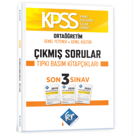 KPSS Ortaöğretim GK- GY Çıkmış Sorular Son 3 Sınav Tıpkı Basım Fasikülleri KR Ak