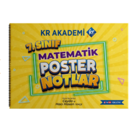 7. Sınıf Matematik Poster Notlar Kr Akademi Yayınları