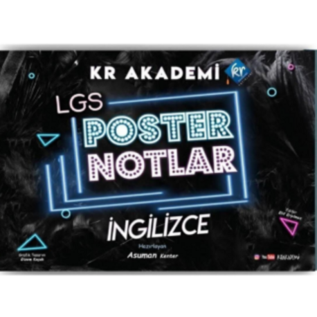 LGS İngilizce Poster Notlar KR Akademi Yayınları