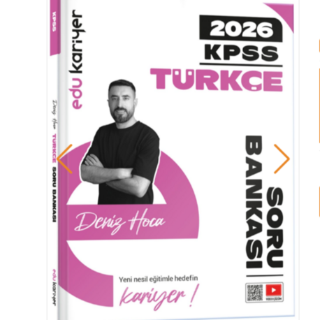 Edu Kariyer Deniz Hoca 2026 KPSS Türkçe Video Çözümlü Soru Bankası