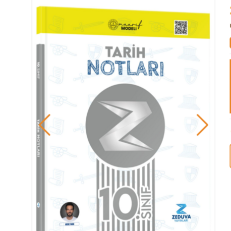 Soner Ardıç 10. Sınıf Maarif Modeli Tarih Notları Zeduva Yayınları