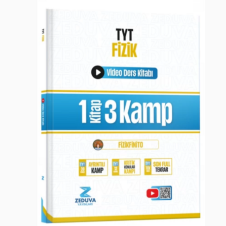 Zeduva Yayınları Fizikfinito TYT Fizik 1 Kitap 3 Kamp Video Ders Kitabı