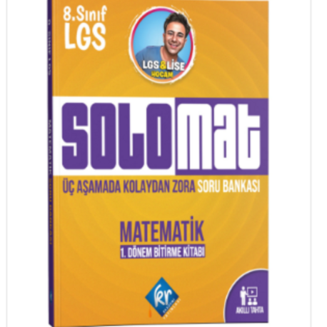 8. Sınıf LGS Solomat Matematik 1. Dönem Soru Bankası KR Akademi Yayınları