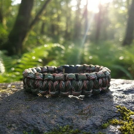 Askeri Kamuflaj 2 Paracord Bileklik