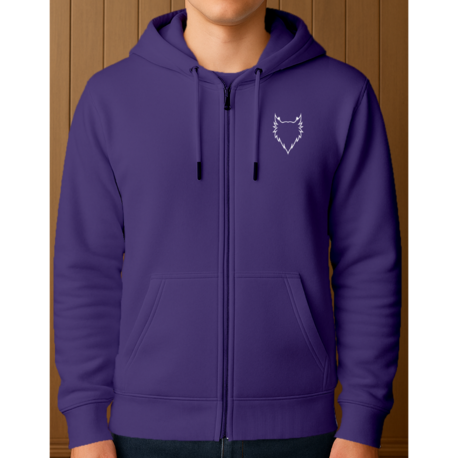 KRYPTON Baskılı Kapüşonlu Fermuarlı Sweatshirt