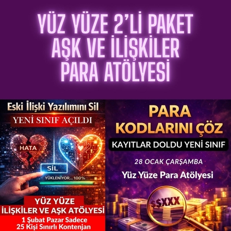 PARA VE AŞK ATÖLYESİ 2'Lİ PAKETİ (HAZIR KAYIT)