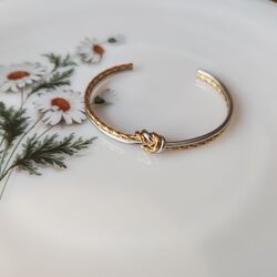 Düğüm Kelepçe Gold/Silver