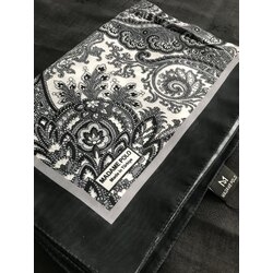 Etnik Desen Siyah Pamuklu Şal 